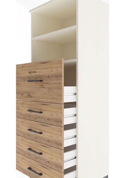 Hyperion Dolap 2 Raflı 5 Çekmeceli 60x44x163 Aytaşı-çam Aytaşı