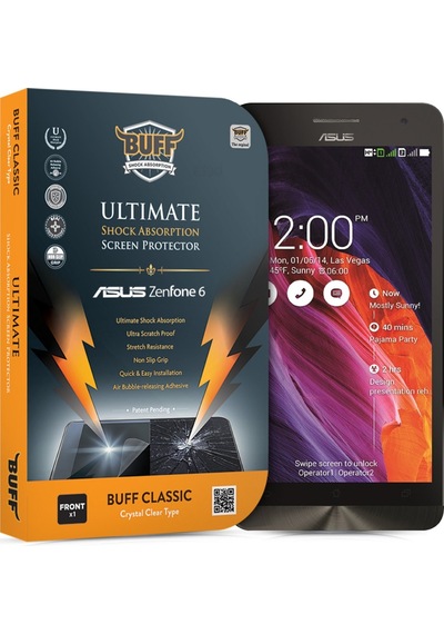 Buff Zenfone 6 Darbe Emici Ekran Koruyucu Film