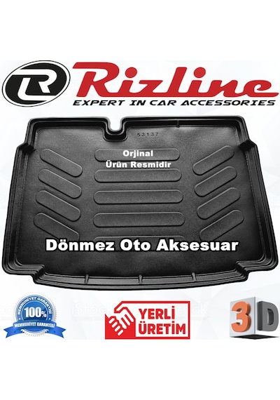 Vw Polo Alt 3D Bagaj Havuzu Paspası 2009 Sonrası Rizline N11.7082