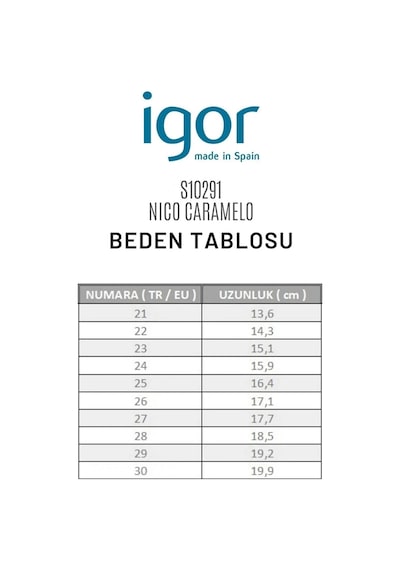 İgor Igor S10291-231 Nico Caramelo Unisex Çocuk Sandalet Yeşil