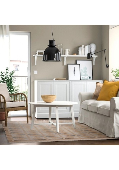 Ikea Telegraflınje Halı 170 X 240 Cm Sarı - Bej