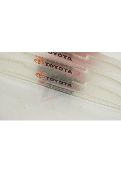 Toyota Uyumlu Logo Kapı Kenarı Koruma Şeffaf Kauçuk 3M Band New Style