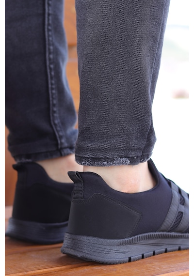 Vojo Huboss Rahat Taban Bağcıksız Erkek Spor Ayakkabı 267800001860 185 Black Black