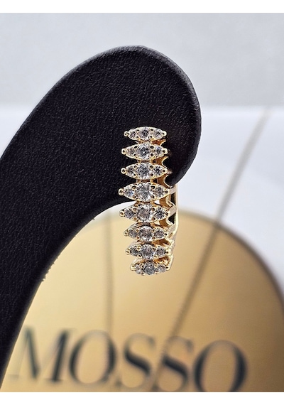 Xuping Pırlanta Model Rosegold Çelik Küpe Altın