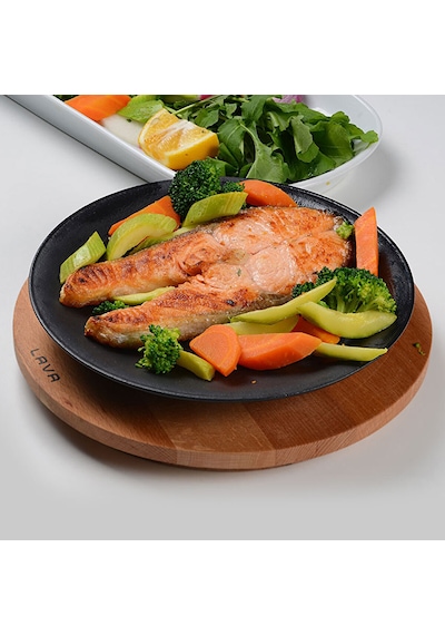 Lava Servis Tabağı Yuvarlak Siyah Mat 21 Cm Diğer