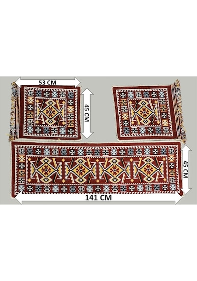 Oto Koltuk Kılıfı Çift Taraflı Yıkanabilir Araba Takımı Kilim Bordo Renk Fiat,renault,ww,hyundai
