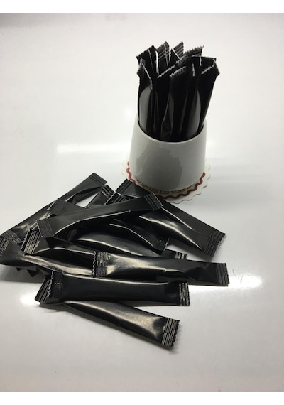 Merpak Ambalaj Siyah Baskılı Stick Toz Şeker 2000 x 3 G