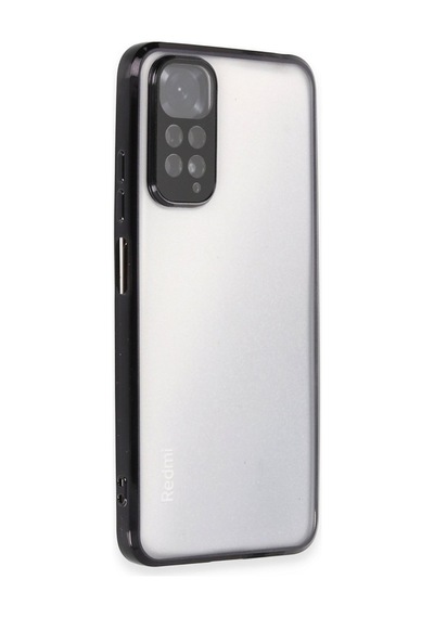 Redmi Note 11 Kılıf Razer Lensli Silikon - Siyah Bz8683140482367