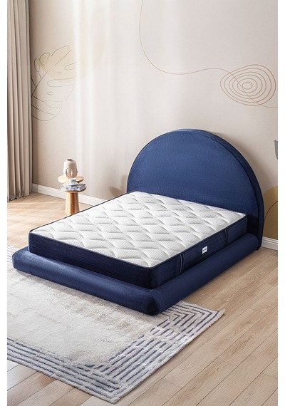 Good Night Legom Torba Yaylı Set Yatak Baza Başlık Tek Kişilik Yıkanabilir Ortopedik Lacivert