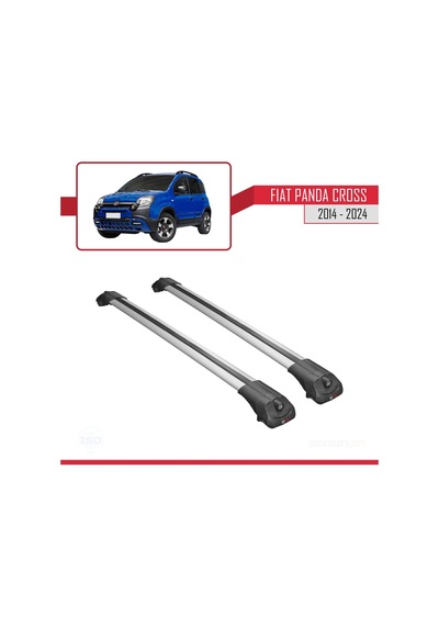 Fiat Panda Cross 2014 Ve Sonrası İle Uyumlu Ace-1 Ara Atkı Tavan Barı Gri