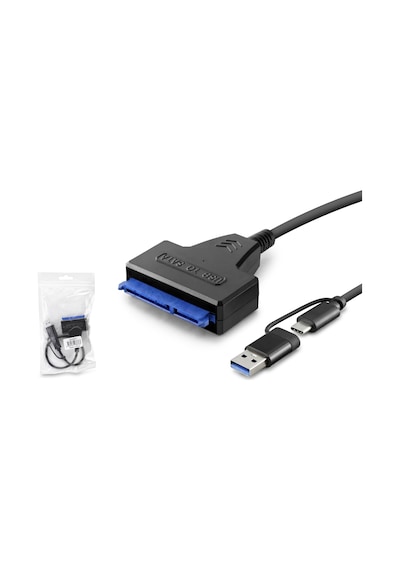Hadron Hdx5571 Usb + Type-c M To Sata M Kablo Siyah 37cm