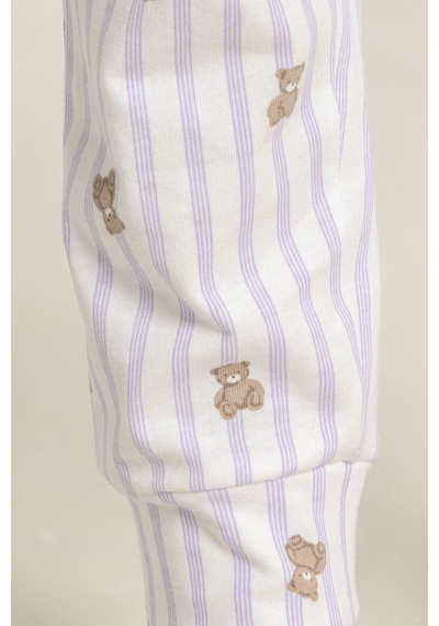 Rolypoly Kız Çocuk Sweet Bear Pembe Uzun Kol Pijama Takım Rp3911-c-v2 Rp3911-c-v2 Mor