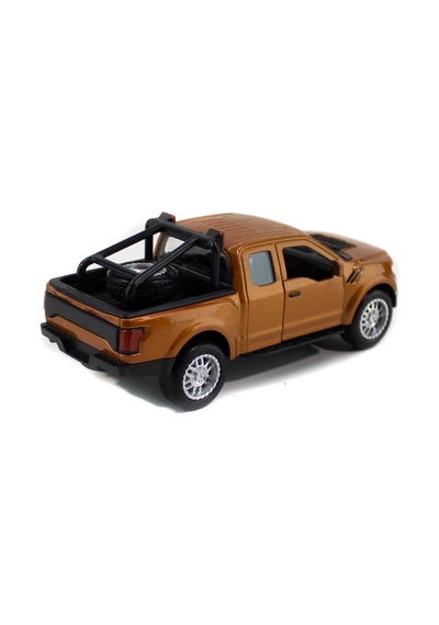 Metal Ford Ranger Pikap Çek Bırak Işıklı Kahverengi 12 Cm