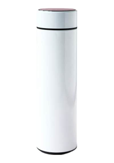 Akıllı Led Gösterge Dereceli Termos Dijital Sıcaklık Göstergeli Paslanmaz Çelik Termos 500 Ml Beyaz