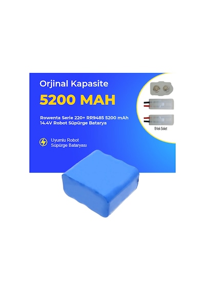Rowenta Serie 220+ Rr9485 5200 Mah 14.4v Robot Süpürge Batarya