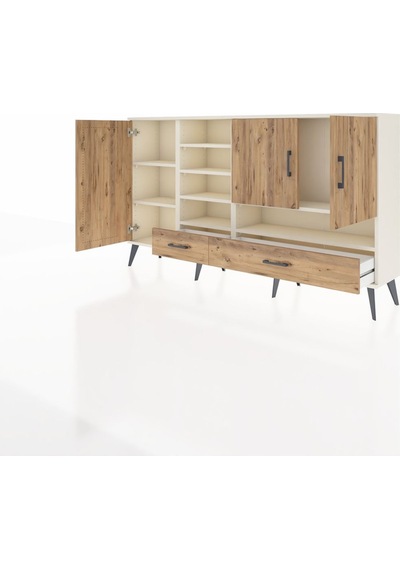 Arges Konsol 8 Raflı 2 Çekmeceli 3 Kapaklı 176x30x99 Aytaşı-çam Atlas Çam - Aytası Arges Konsol 8 Raflı 2 Çekmeceli 3 Kapaklı 176x30x99 Aytaşı-çam Atlas Çam - Aytası