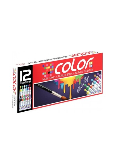 Colorbank Guaj Boya Seti 12'Li Çok Renkli