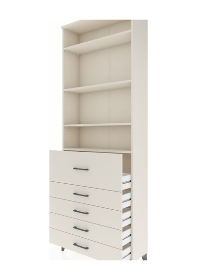 Arges Dolap 4 Raflı 5 Çekmeceli 88x30x243 Aytaşı-aytaşı Aytaşı