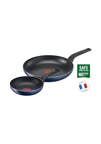 Tefal Titanyum 1X Easy Cook&Clean Difüzyon Tabanlı İkili Tava Seti 20 - 28 CM