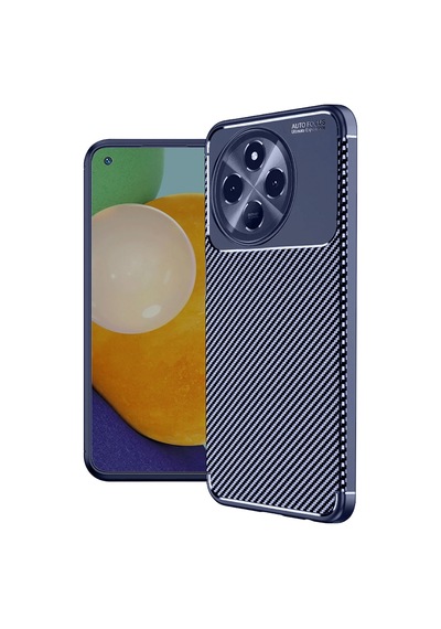 Uryport Tecno Spark 30 Pro Kılıf Auto Focus Karbon Kapak - Lacivert