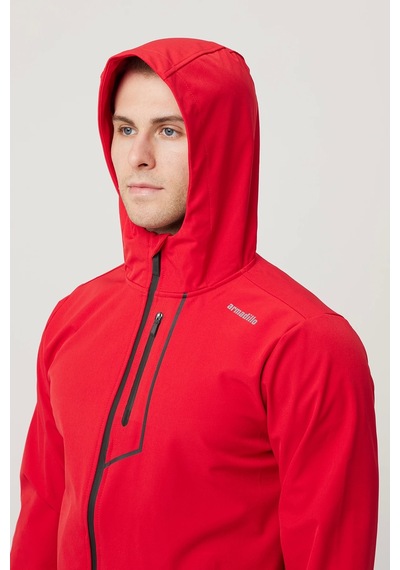 Armadillo Campanula Softshell Mont - Su Ve Rüzgar Geçirmez, Nefes Alabilir, Outdoor Mont Kırmızı