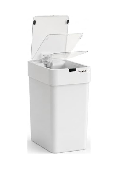 Otomatik Hareket Sensörlü Çöp Kovası, Banyo Çöp Kovası, Çocuk Odası Çöp Sepeti, Çöp Kutusu, 2 Adet 1.5 V Genel