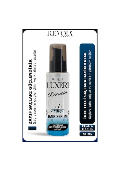 Luxeri İnce Telli Saçlar İçin Saç Bakım Serumu 75 Ml Keratin