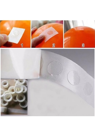 Buffer Sticker Damla Model Çift Taraflı Yapışkan Balon Bant