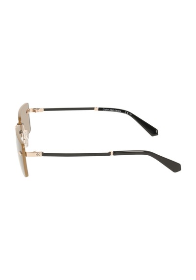 Calvin Klein Jeans Ckj 25206s 719 61 Unisex Dikdörtgen Gold Metal Güneş Gözlüğü Altın