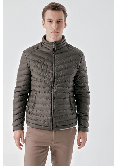 Morven Erkek Haki Su İtici Rüzgar Geçirmez Dynamic Fit Rahat Kesim Şişme Mont 25ks024001710 Haki