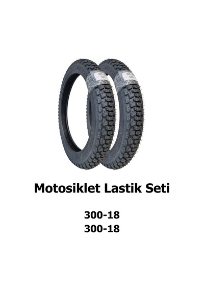 300-18 Tl Ve 300-18 Tl Dubleks Motosiklet Lastik Seti