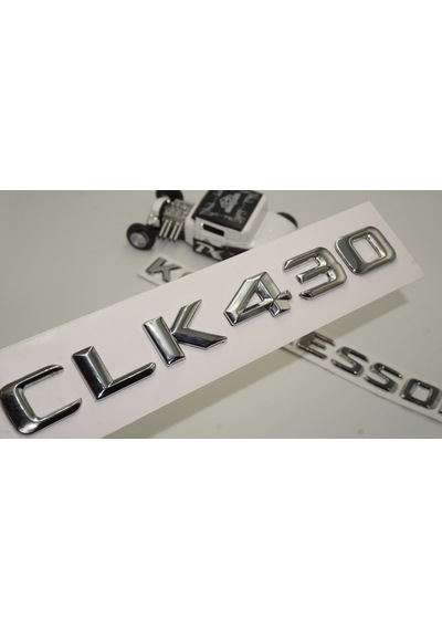 Benz CLK 430 Kompressor Bagaj Krom Metal 3M 3D Yazı Logo