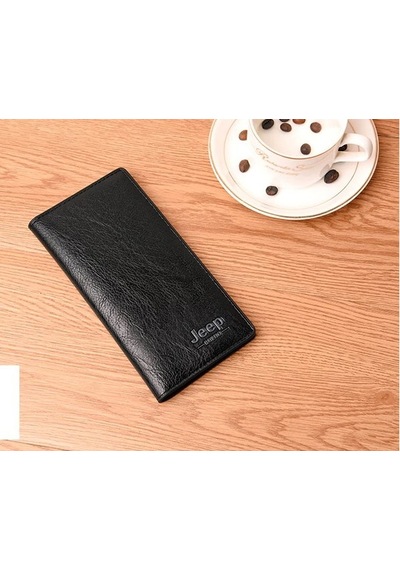 Jeep Bulug Jeep Deri Unisex Cüzdan Kartlık İndirimli Siyah