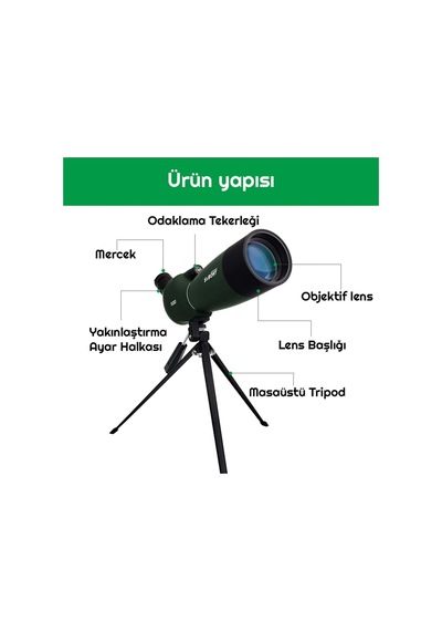 Svbony Sv28 75x Zoom Teleskop Monoküler Su Geçirmez Dürbün