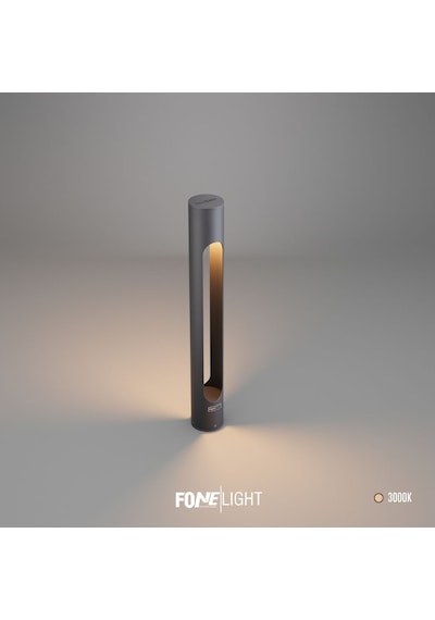 FoneLight Velora 80 cm LED Bahçe Aydınlatma Direği Antrasit Alüminyum IP65 Peyzaj Yürüyüş Yolu Aydınlatması 3000K