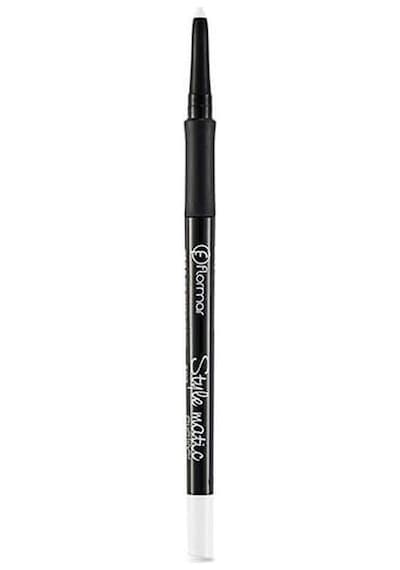 Flormar Stylematic Mat Bitişli & Suya Dayanıklı Asansörlü Göz Kalemi S09 Beyaz