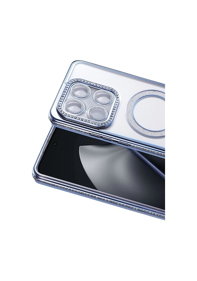 Xiaomi Mi 15t Pro Uyumlu Joke Simli Magneticsafe Kılıf - Mavi
