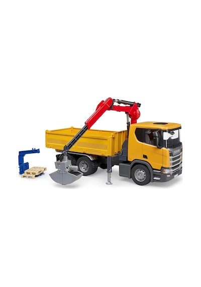 Scania Super 560r Vinçli Şantiye Kamyonu 1:16 Teleskopik Vinçli İş Makinesi