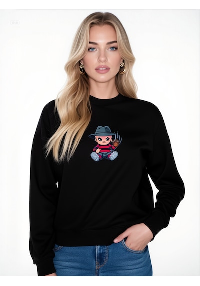 Freddy Krueger Unisex Sweatshirt Siyah