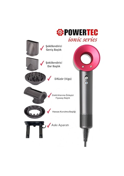Powertec TR-3333 Plazma Fön Makinesi