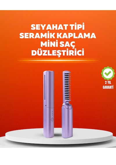 Usb Şarjlı Kablosuz Saç Düzleştirici Seyahat Ve Günlük Kullanım - Lisinya