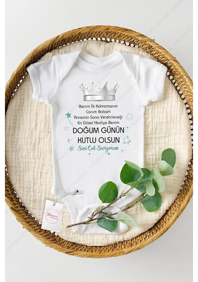Hediyenza Canım Babam Doğum Günü Mavi Beyaz