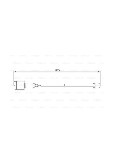 BOSCH 1987474904 Fren Balata Fişi Arka 265Mm