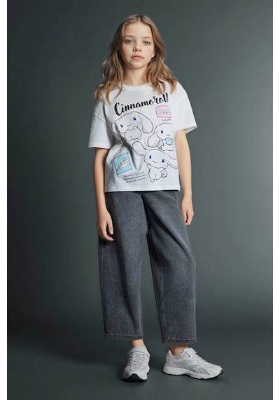 Defacto Baggy Fıt Gri Kız Çocuk Jean Pantolon G4653a8/nm55 Gri