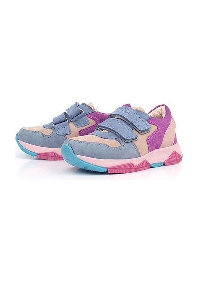 Ortopedikal 3880 Rakerplus Hakiki Deri Mavi Pudra Çocuk Sneakers Spor Ayakkabı Cırtlı Mavi Pudra