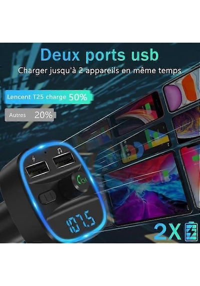 Lencent Car Fm Transmıtter Bluetooth Car Fm Transmitter Bluetooth Car Mp3 Player Wireless Radio Adapter Kit Lencent Car Fm Transmıtter Bluetooth Car Fm Transmitter Bluetooth Car Mp3 Player Wireless Radio Adapter Kit