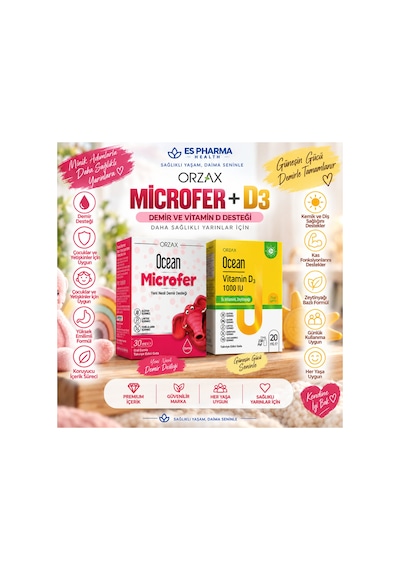 Microfer + Vitamin D3 2 Li Avantaj Seti