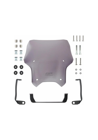 GP Kompozit CF Moto 250 NK 2023-2024 Uyumlu Spor Ön Cam Füme 33 cm