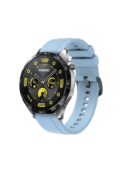 Huawei Gt4 22mm Uyumlu Nvth- Krd-95 Silikon Kordon-mavi Açık