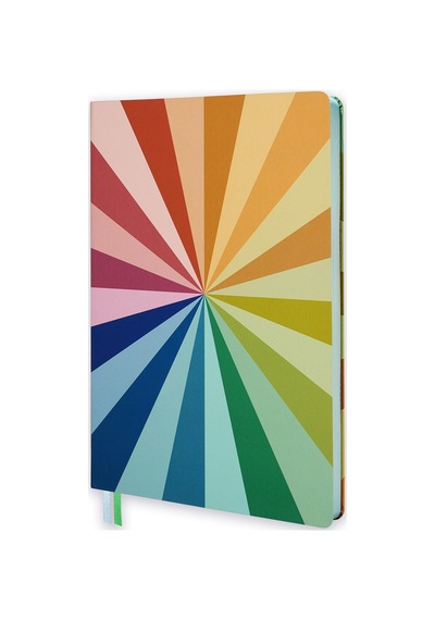 19x25 Ciltli Stripe - Spectrum Circle Çok Renkli